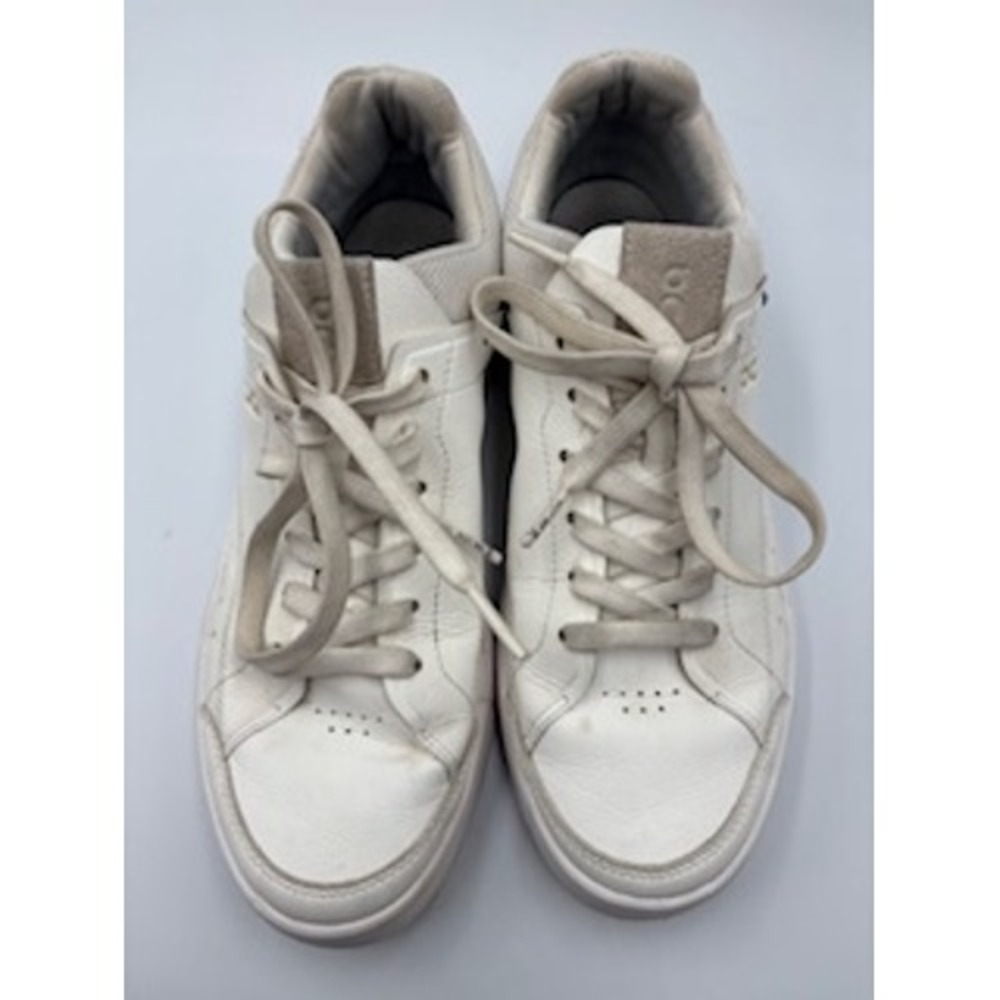 On Cloud THE ROGER Clubhouse White Leather Tennis Court Shoes Mens Size 8 - Picture 10 of 10